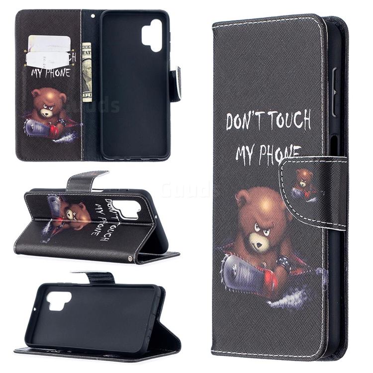 Chainsaw Bear Leather Wallet Case for Samsung Galaxy A32 5G