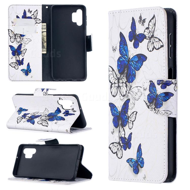 Flying Butterflies Leather Wallet Case for Samsung Galaxy A32 5G