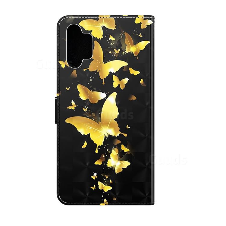 Golden Butterfly 3D Painted Leather Wallet Case for Samsung Galaxy A32 5G Galaxy A32 5G Cases