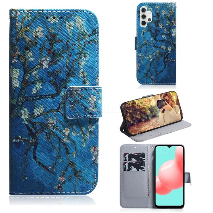 Apricot Tree PU Leather Wallet Case for Samsung Galaxy A32 5G