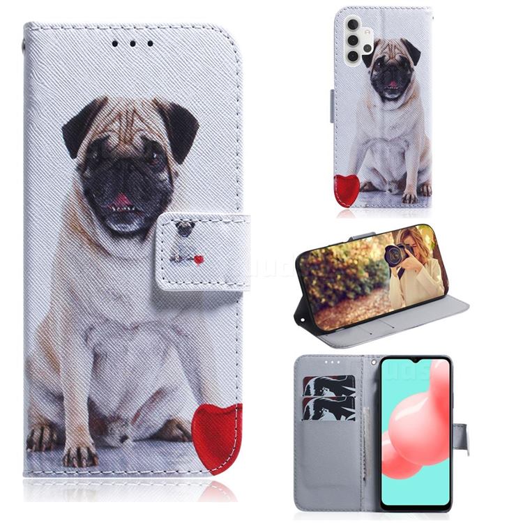 Pug Dog PU Leather Wallet Case for Samsung Galaxy A32 5G
