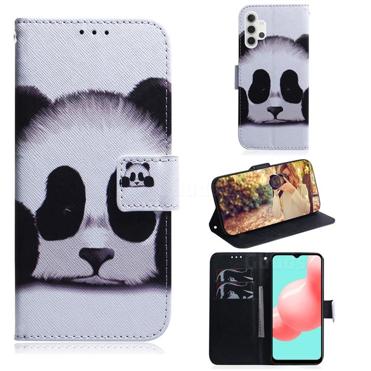 Sleeping Panda PU Leather Wallet Case for Samsung Galaxy A32 5G