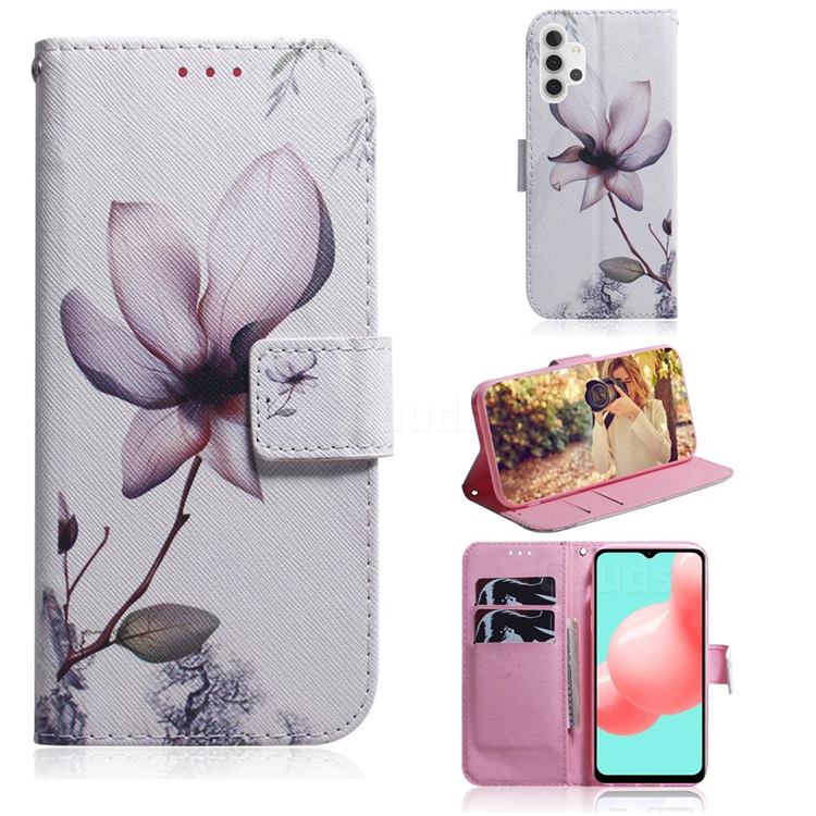 Magnolia Flower PU Leather Wallet Case for Samsung Galaxy A32 5G