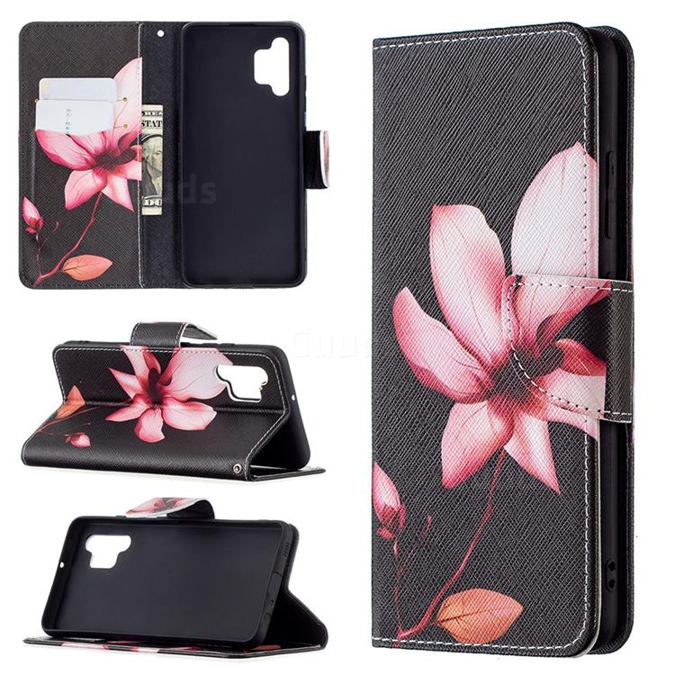 Lotus Flower Leather Wallet Case for Samsung Galaxy A32 4G