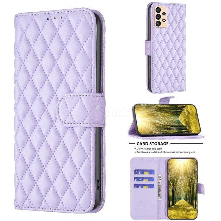 Binfen Color BF-14 Fragrance Protective Wallet Flip Cover for Samsung Galaxy A33 5G - Purple