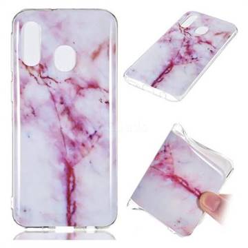 Red Grain Soft TPU Marble Pattern Phone Case for Samsung Galaxy A40