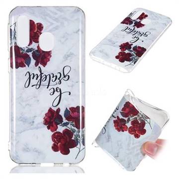 Rose Soft TPU Marble Pattern Phone Case for Samsung Galaxy A40