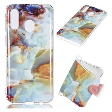 Fire Cloud Soft TPU Marble Pattern Phone Case for Samsung Galaxy A40