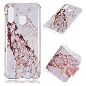 White Crushed Soft TPU Marble Pattern Phone Case for Samsung Galaxy A40