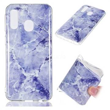 Light Gray Soft TPU Marble Pattern Phone Case for Samsung Galaxy A40