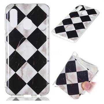 Black and White Matching Soft TPU Marble Pattern Phone Case for Samsung Galaxy A40