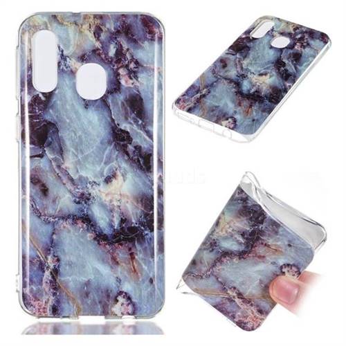 Rock Blue Soft TPU Marble Pattern Case for Samsung Galaxy A40