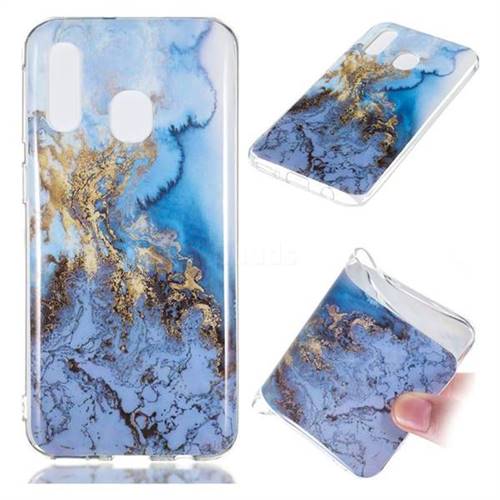 Sea Blue Soft TPU Marble Pattern Case for Samsung Galaxy A40