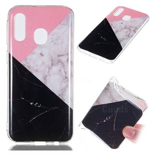 Tricolor Soft TPU Marble Pattern Case for Samsung Galaxy A40