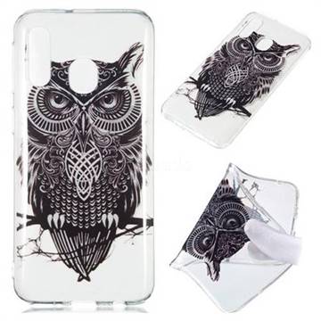 Staring Owl Super Clear Soft TPU Back Cover for Samsung Galaxy A40