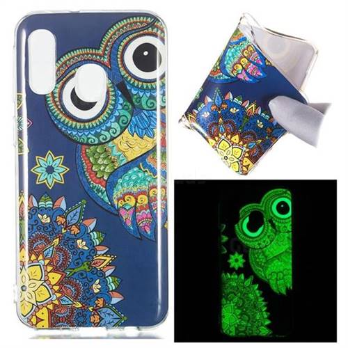 Tribe Owl Noctilucent Soft TPU Back Cover for Samsung Galaxy A40