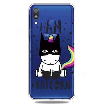 Batman Clear Varnish Soft Phone Back Cover for Samsung Galaxy A40