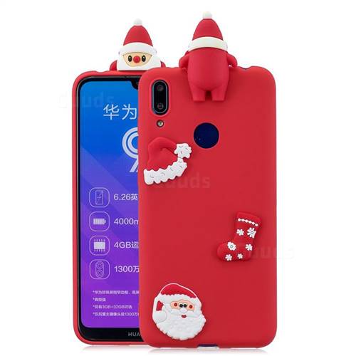 Red Santa Claus Christmas Xmax Soft 3D Silicone Case for Samsung Galaxy A40