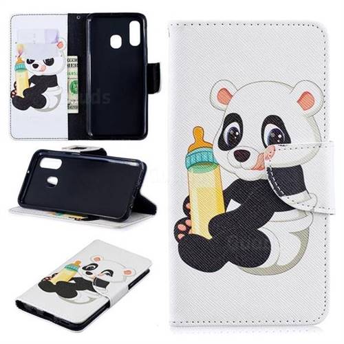 Baby Panda Leather Wallet Case for Samsung Galaxy A40