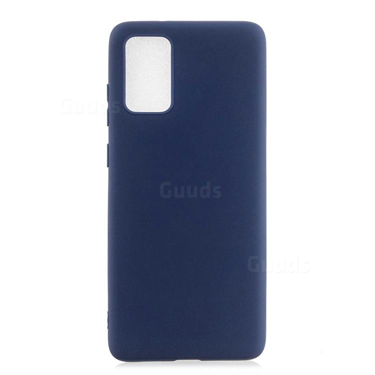 Candy Soft Silicone Protective Phone Case for Samsung Galaxy A41 - Dark Blue