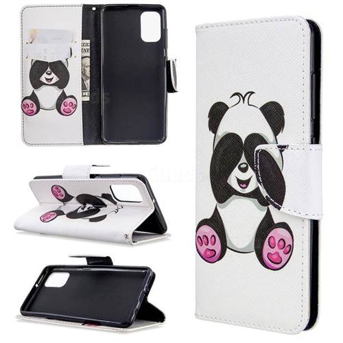 Lovely Panda Leather Wallet Case for Samsung Galaxy A41
