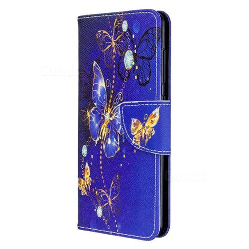 Purple Butterfly Leather Wallet Case for Samsung Galaxy A41 - Galaxy ...