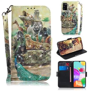 Beast Zoo 3D Painted Leather Wallet Phone Case for Samsung Galaxy A41