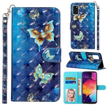 Rankine Butterfly 3D Leather Phone Holster Wallet Case for Samsung Galaxy A41