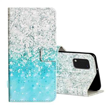 Sea Sand 3D Painted Leather Phone Wallet Case for Samsung Galaxy A41