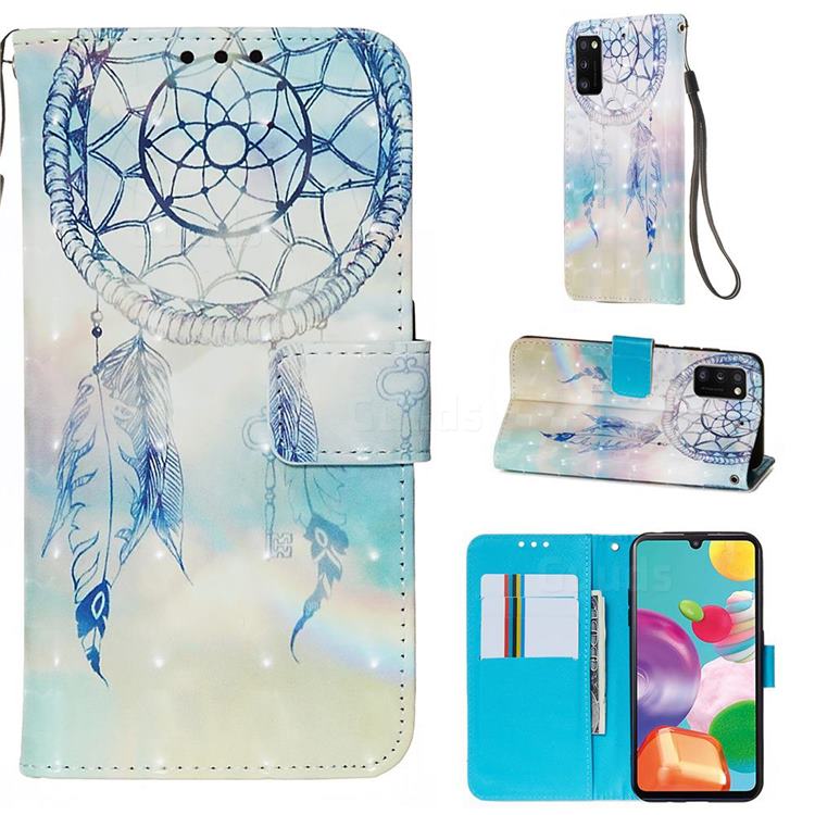 Fantasy Campanula 3D Painted Leather Wallet Case for Samsung Galaxy A41