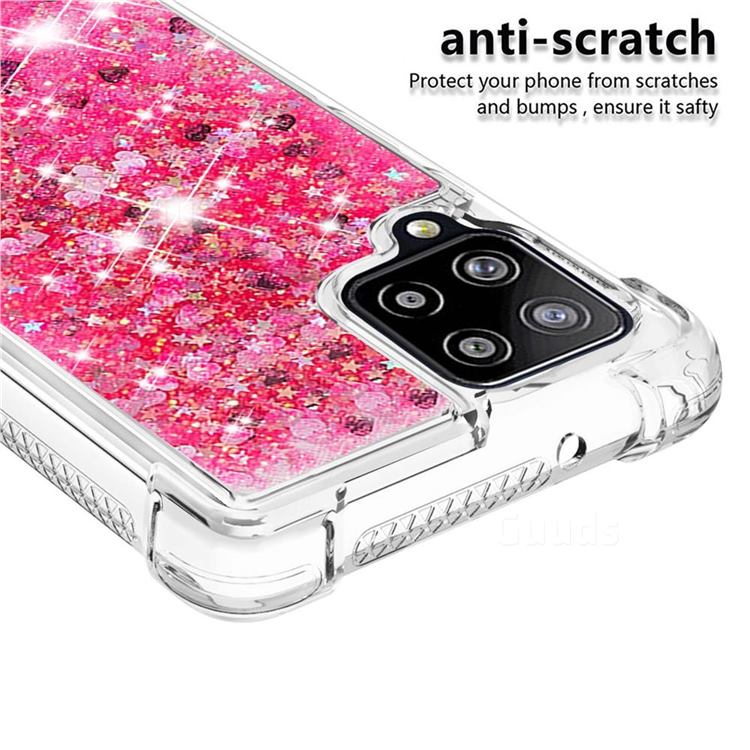 Dynamic Liquid Glitter Sand Quicksand Tpu Case For Samsung Galaxy A42 5g Pink Love Heart 5893