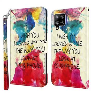 Look at Phone 3D Painted Leather Wallet Case for Samsung Galaxy A42 5G