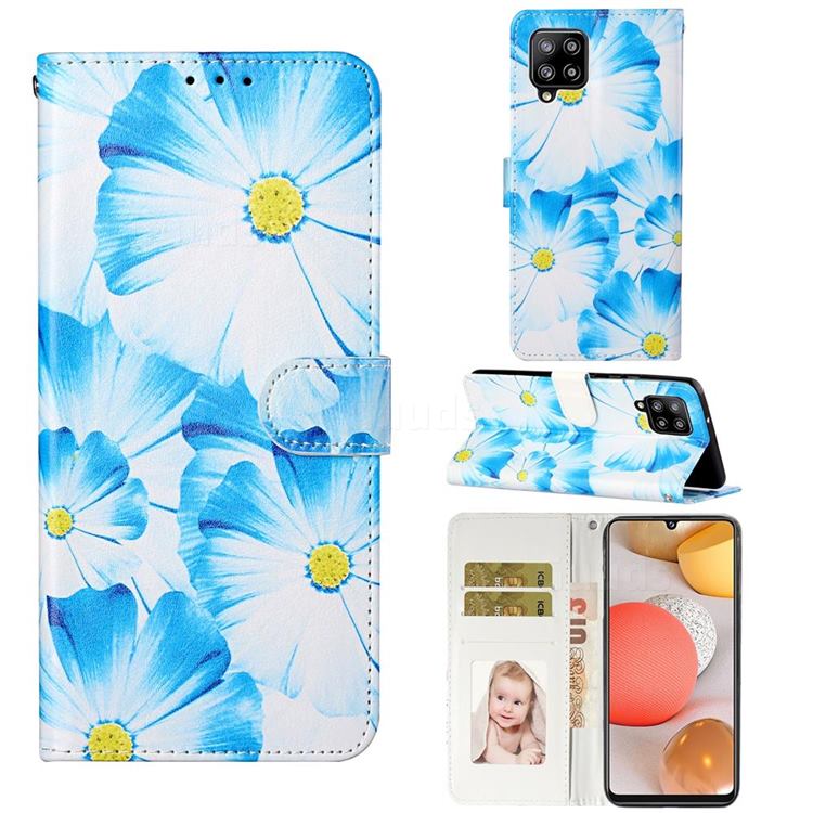 Orchid Flower PU Leather Wallet Case for Samsung Galaxy A42 5G