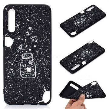 Travel The Universe Chalk Drawing Matte Black TPU Phone Cover for Samsung Galaxy A50