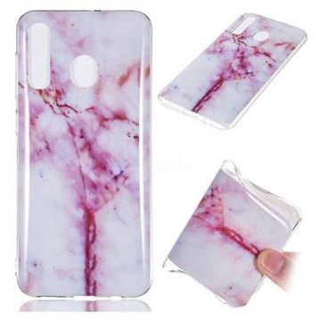 Red Grain Soft TPU Marble Pattern Phone Case for Samsung Galaxy A50