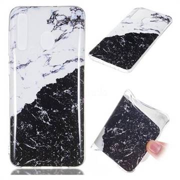 Black and White Soft TPU Marble Pattern Phone Case for Samsung Galaxy A50