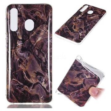 Brown Soft TPU Marble Pattern Phone Case for Samsung Galaxy A50