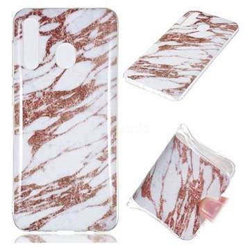 Rose Gold Grain Soft TPU Marble Pattern Phone Case for Samsung Galaxy A50