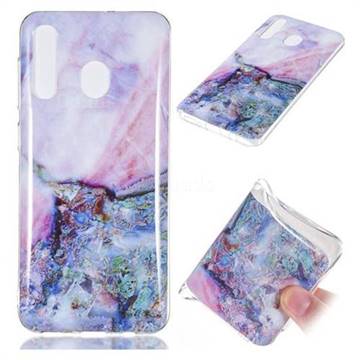 Purple Amber Soft TPU Marble Pattern Phone Case for Samsung Galaxy A50