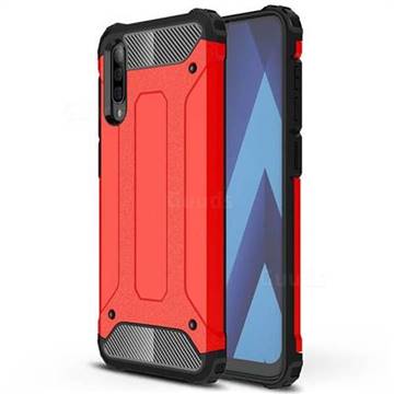 King Kong Armor Premium Shockproof Dual Layer Rugged Hard Cover for Samsung Galaxy A50 - Big Red