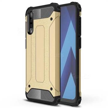King Kong Armor Premium Shockproof Dual Layer Rugged Hard Cover for Samsung Galaxy A50 - Champagne Gold