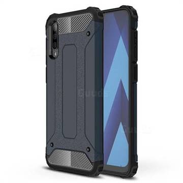 King Kong Armor Premium Shockproof Dual Layer Rugged Hard Cover for Samsung Galaxy A50 - Navy