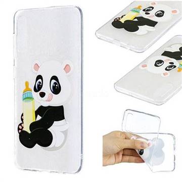 Baby Panda Super Clear Soft TPU Back Cover for Samsung Galaxy A50