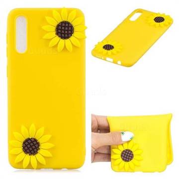 Yellow Sunflower Soft 3D Silicone Case for Samsung Galaxy A50