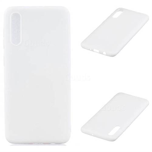 Candy Soft Silicone Protective Phone Case for Samsung Galaxy A50 - White