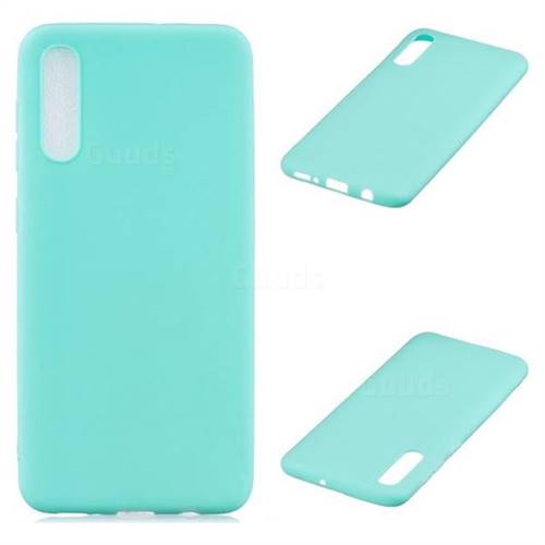 Candy Soft Silicone Protective Phone Case for Samsung Galaxy A50 - Light Blue
