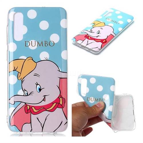 Dumbo Elephant Soft TPU Cell Phone Back Cover for Samsung Galaxy A50