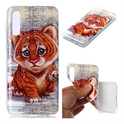 Cute Tiger Baby Soft TPU Cell Phone Back Cover for Samsung Galaxy A50
