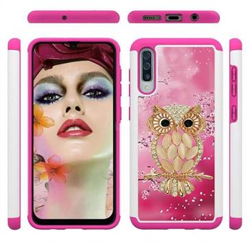 Seashell Cat Shock Absorbing Hybrid Defender Rugged Phone Case Cover for Samsung Galaxy A50