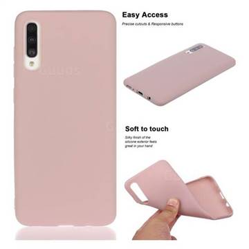Soft Matte Silicone Phone Cover for Samsung Galaxy A50 - Lotus Color